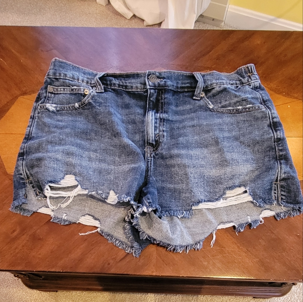 Aerie Ladies' Size Large Denim Shorts Midrise